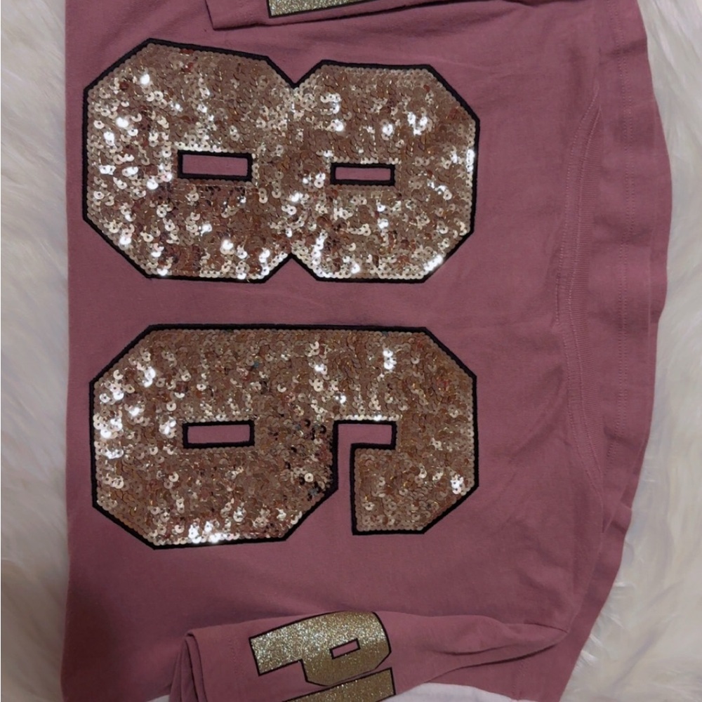 Sequin Embellished Pink Shorts